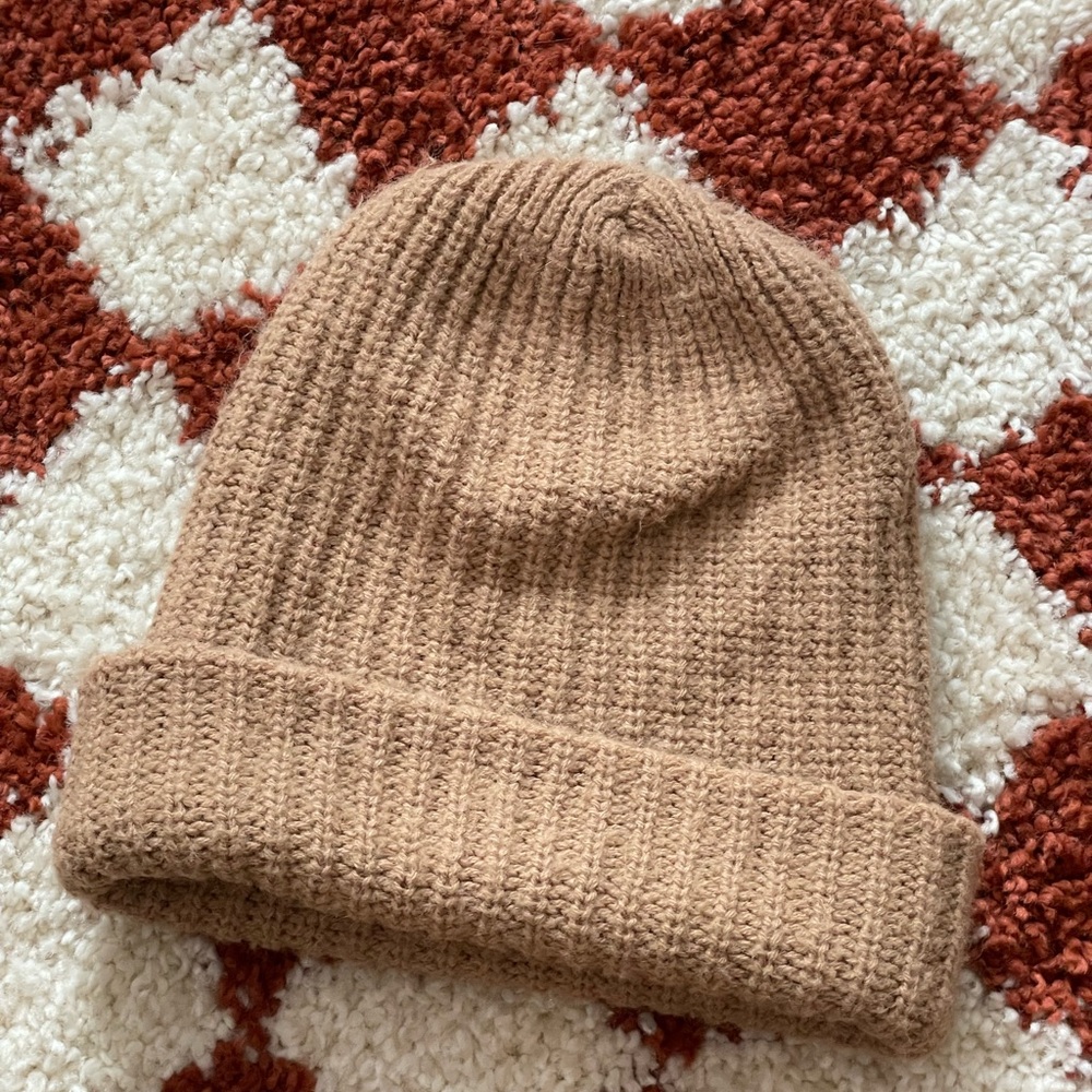 Cozy Knit Beanie in Camel